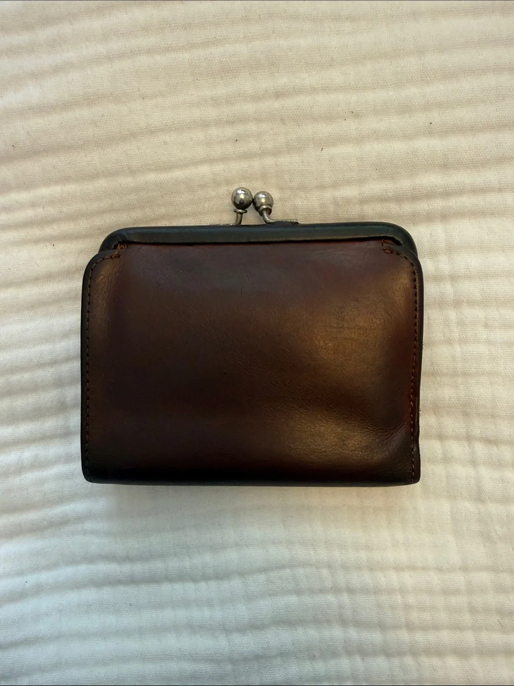 Coach compact leather